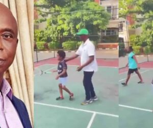 Ned Nwoko shares playful moments with children amid marital dispute