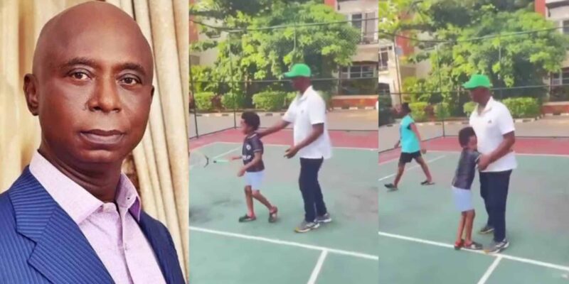 Ned Nwoko shares playful moments with children amid marital dispute