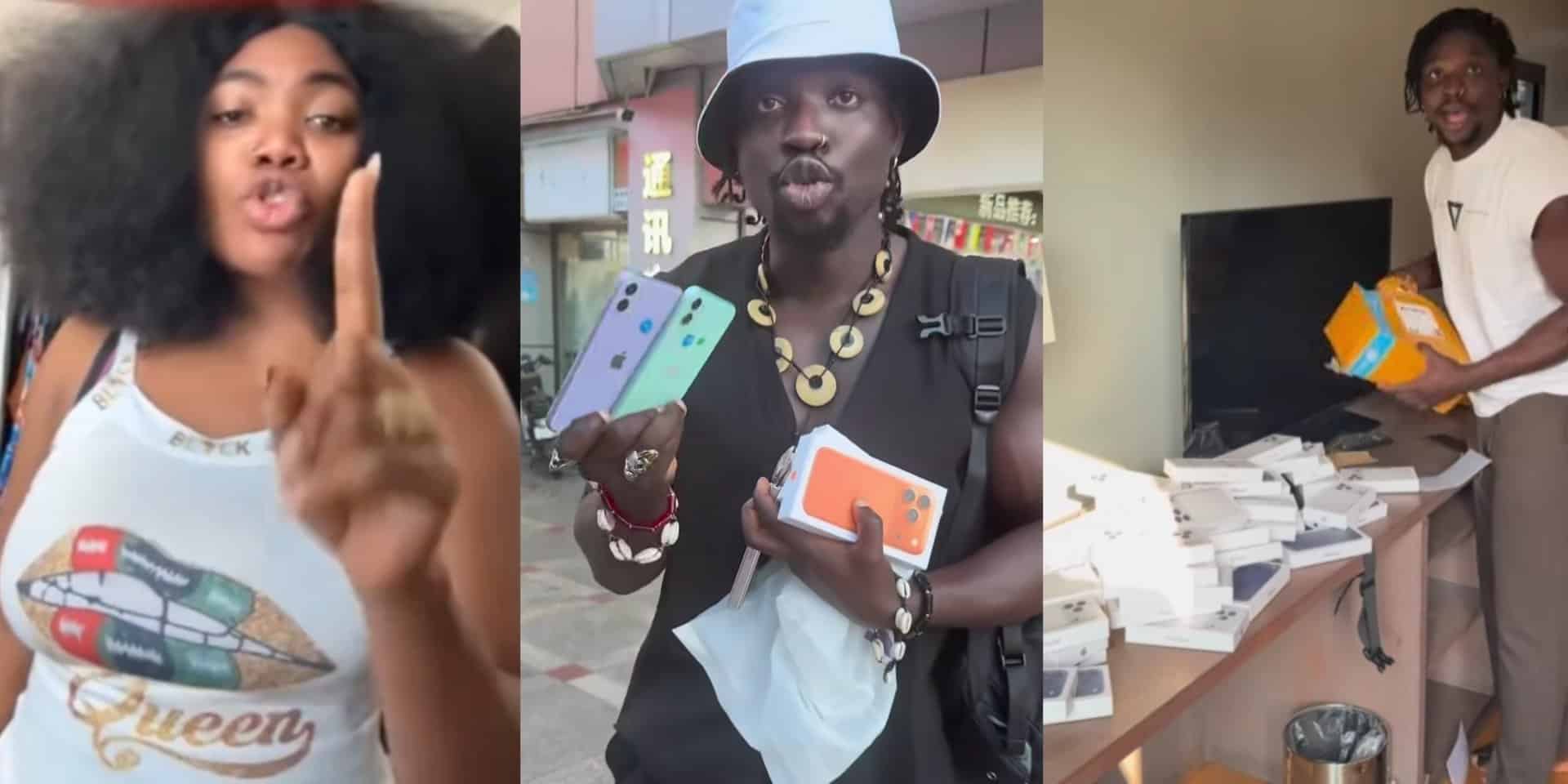 Lizzy accuses VeryDarkMan of hypocrisy, claims he now sells fake iPhones