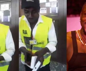 Airport staff celebrates as Verydarkman gifts him iPhone after boss smashed his phone during filming