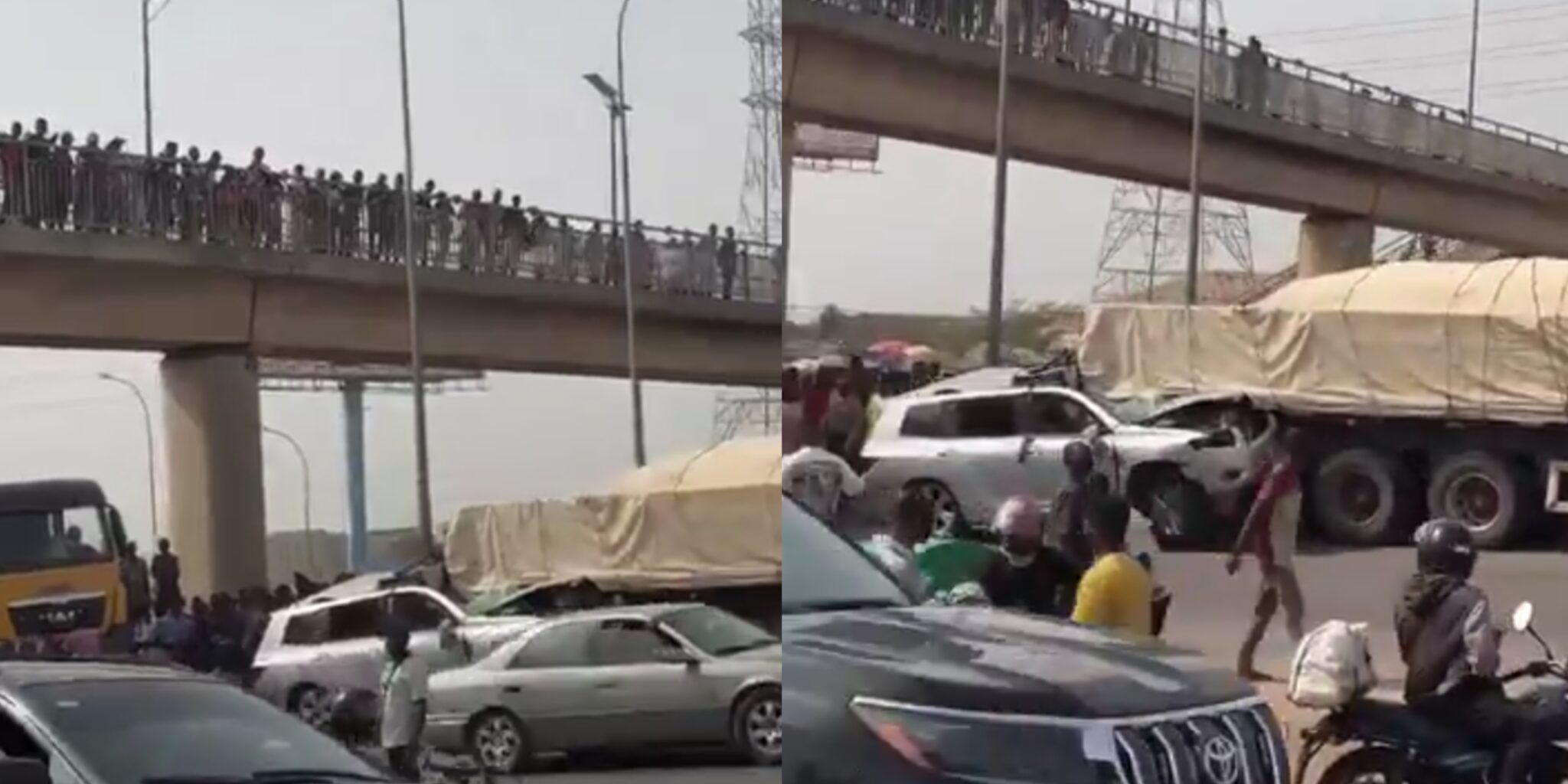 Man rushing father to hospital dies after crashing into parked trailer in Lugbe