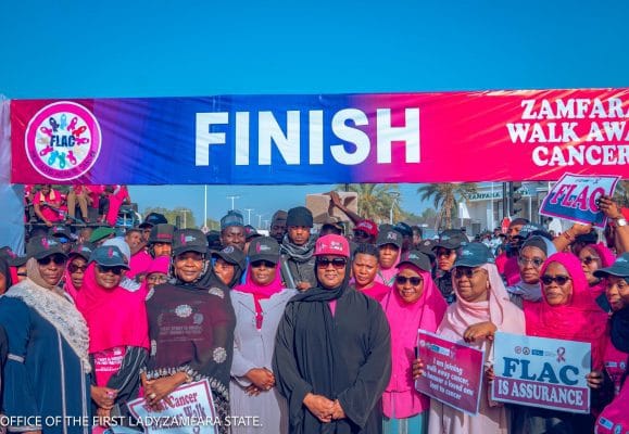 First Lady Leads Cancer Awareness Walk In Gusau