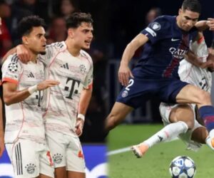 Diaz shines, then self-destructs as 10-man Bayern beat PSG
