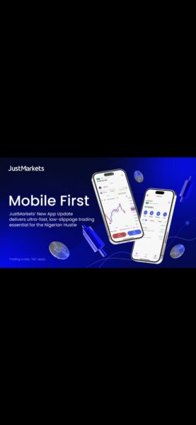 JustMarkets App Delivers Ultra-fast, Low-slippage Trading To Nigerians’s On-the-go Traders