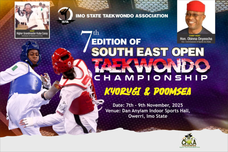 South-east Taekwondo tourney: Commissioner hails organisers as Imo emerge tops