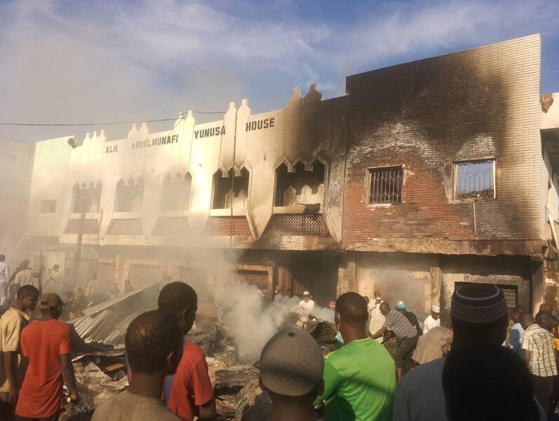 Fire destroys 44 shops, stores at Singa market in Kano