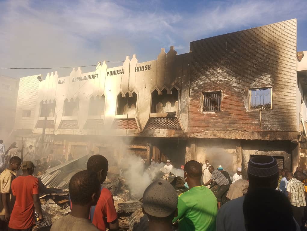 Fire destroys 44 shops, stores at Singa market in Kano