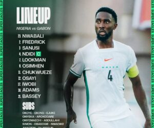 Line-up: Iwobi makes 90th appearance as Super Eagles face Gabon in World Cup playoffs