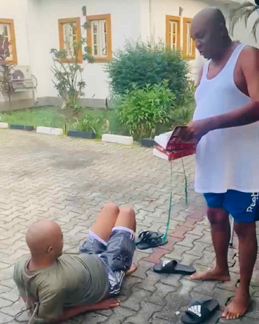 EXCLUSIVE: Rivers Council Ex-Chairman Timothy Nsirim Orders Thugs To Brutalise, Tie Resident Like Animal Amid Dispute