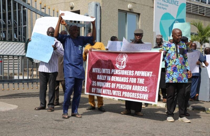 NITEL- MTEL pensioners protest 35 months of unpaid benefits