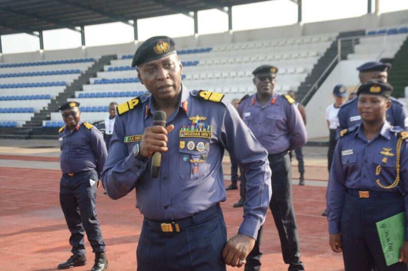 Western naval command conducts route march to boost operational fitness