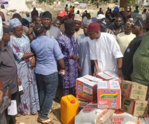 AMAC chairman donates food items to Abuja community members affected by demolitions