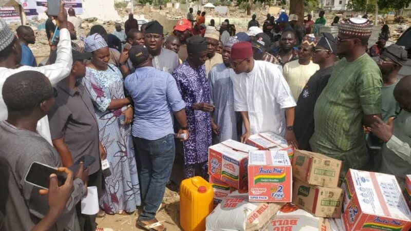 AMAC chairman donates food items to Abuja community members affected by demolitions