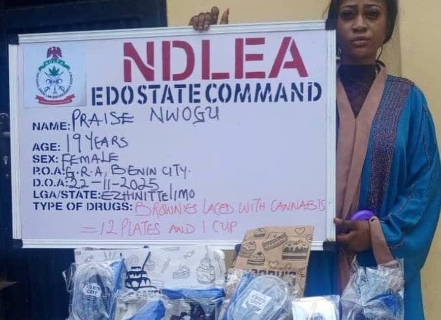NDLEA arrests influencer over online sale of cannabis-laden cookies