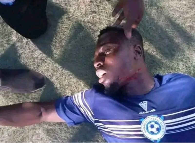 Katsina United fans sl!t rival player’s throat after his team mate scored equalising goal in NPFL match