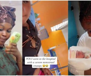 “I went to the hospital with severe menstrual cramps, but returned with a baby”- Lady