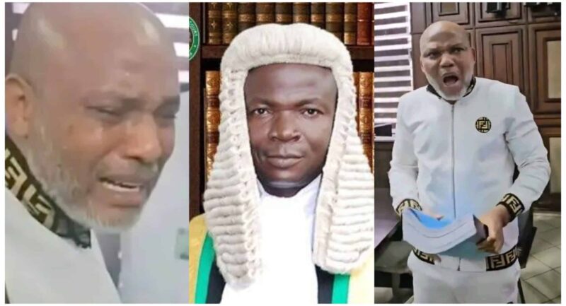 Justice James Omotosho sentences Nnamdi Kanu to life imprisonment