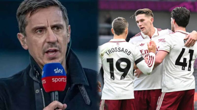 Gary Neville names ‘only’ team that can deny Arsenal title this season