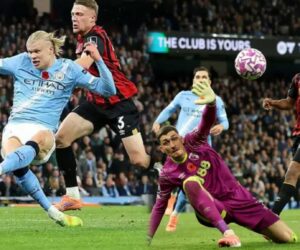 Haaland double fires Man City past Bournemouth