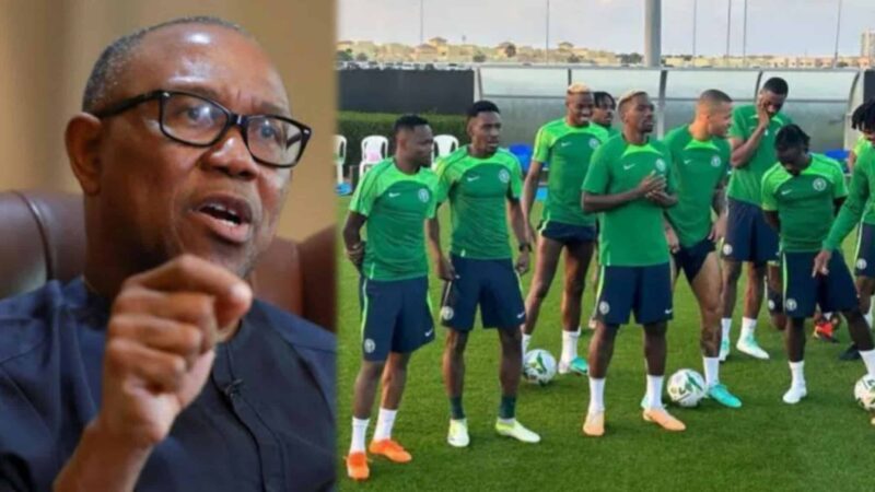 Peter Obi condemns non-payment of Super Eagles’ allowances
