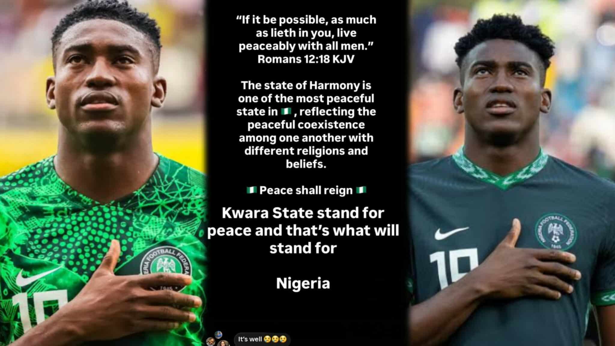 Awoniyi calls for ‘peace’ as Kwara reels from deadly terrorist attacks