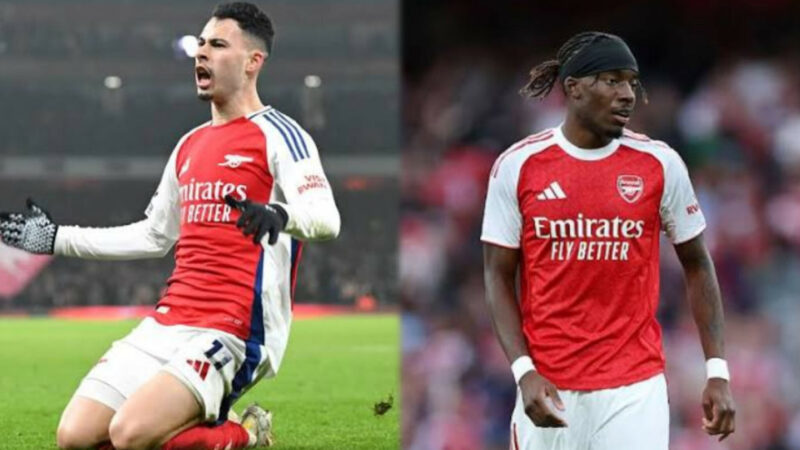Martinelli, Madueke return as Arsenal, Spurs confirm lineups