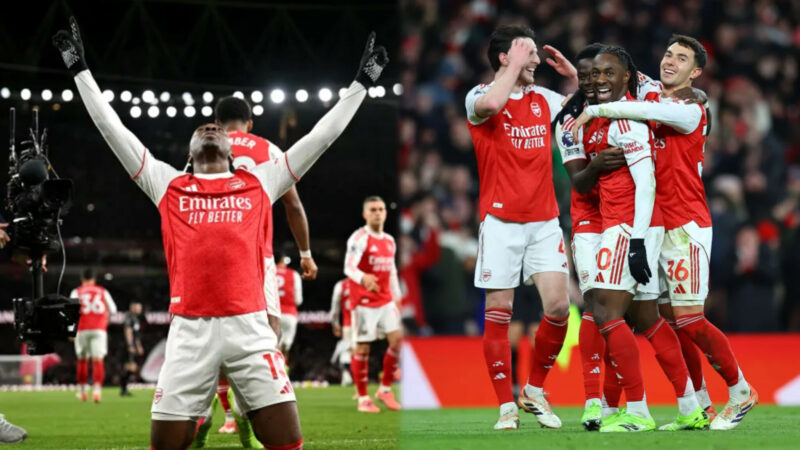Eze hat-trick secures Arsenal’s dominant derby win over Spurs