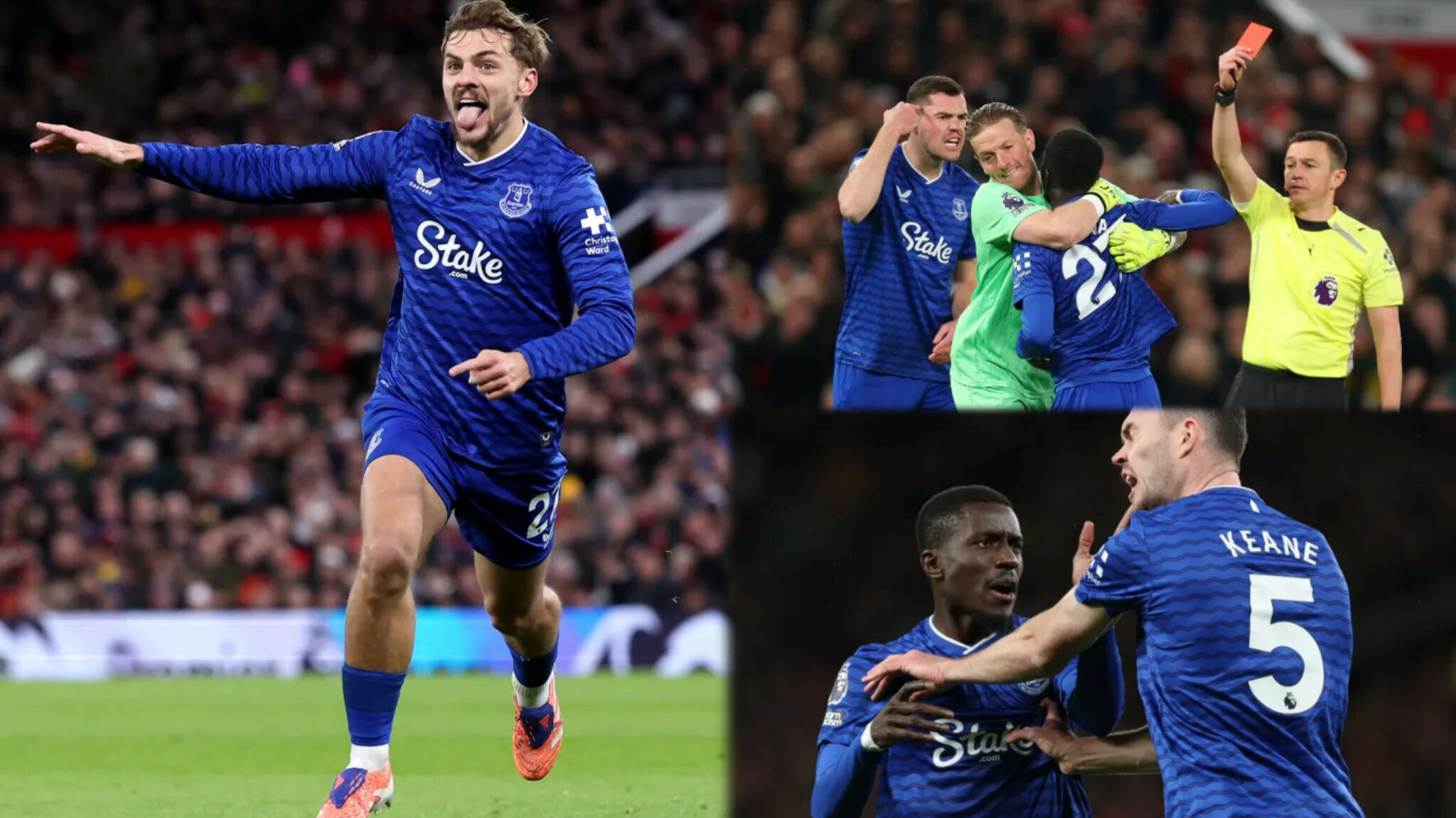 Everton stun Man United with stunning 10-man win at Old Trafford