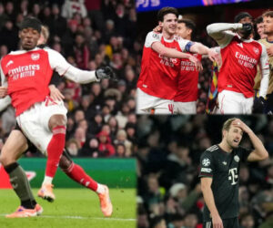 Madueke scores first Arsenal goal as Gunners sink Bayern to stay perfect
