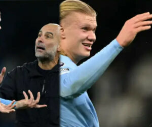 Guardiola explains heated post-match exchange with Haaland after Man City edge Leeds