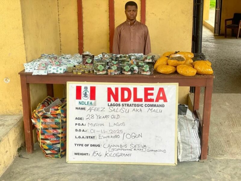 NDLEA Uncovers Fake Medicinal Cannabis In Lagos