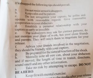 NYSC denies circulating safety pamphlet advising corps members to pay ransom if they are kidnapped orÂ takenÂ hostage