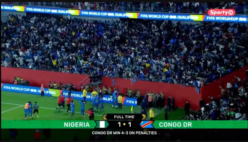 Nigeria Fail To Qualify For 2026 World Cup After Losing To DR Congo On Penalties  – Arise News