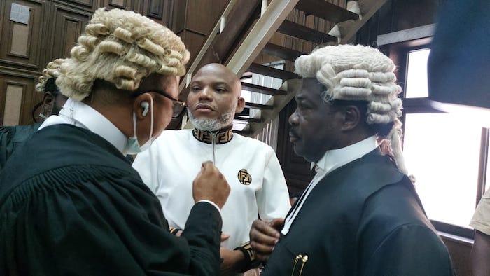 Court Gives Nnamdi Kanu Until November 5 To Open Defence Or Lose Right In Terrorism Trial  – Arise News