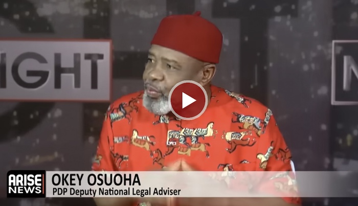 Okey Osuoha: Damagum’s Tenure Horrible, Embarrassing And Unfortunate; Leadership Failure Destroying PDP – Arise News