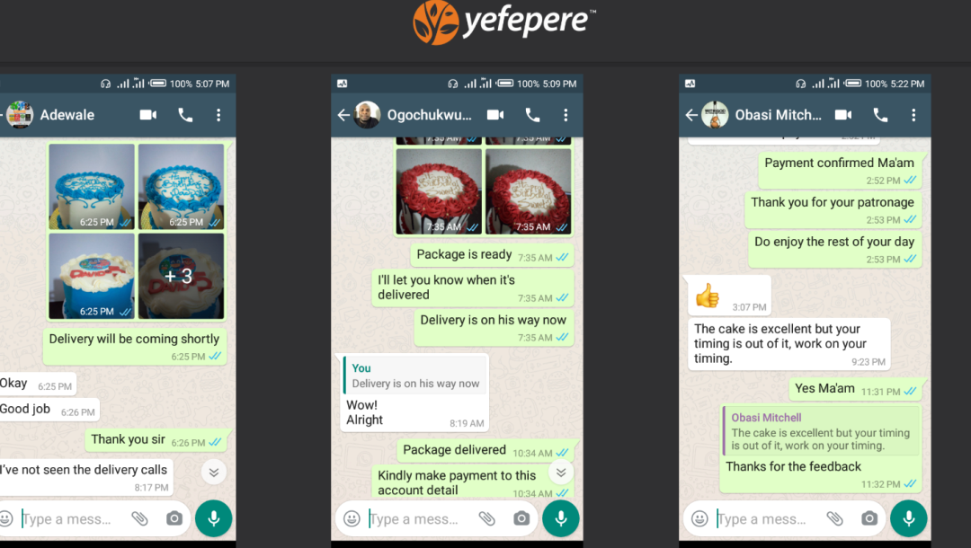 72% of Online Cake Orders in 2025 Came via WhatsApp – How Yefepere is Leading the Shift | Tech | Business