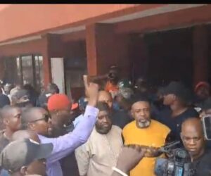 Protest Rocks PDP Headquarters As Rival Factions Clash Over Leadership