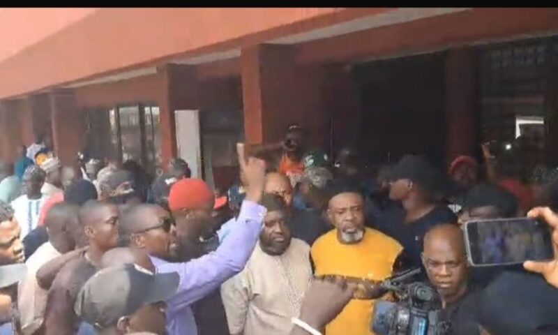 Protest Rocks PDP Headquarters As Rival Factions Clash Over Leadership