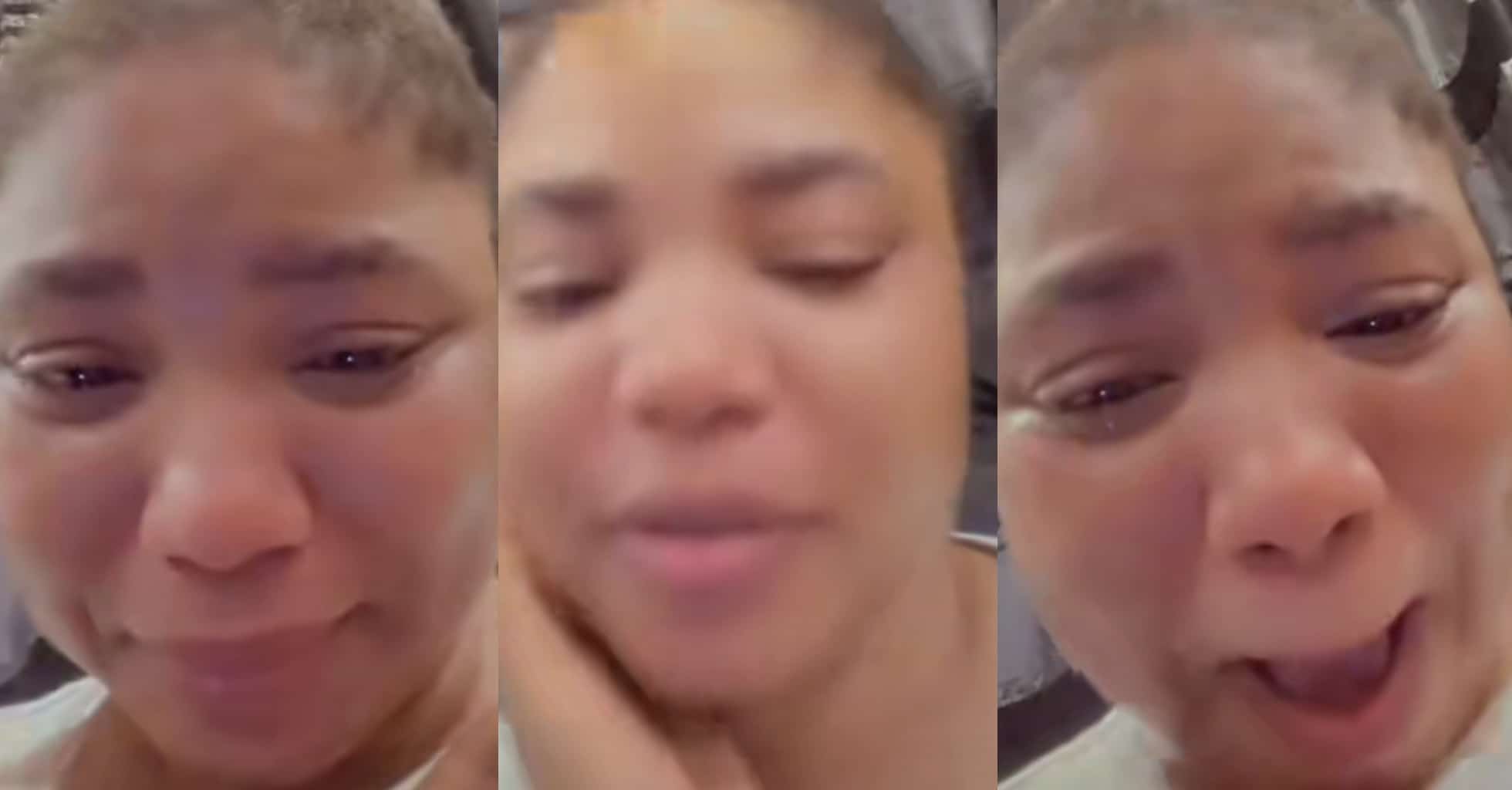 Lady in tears as UK denies her student visa after ordering travel items from Temu