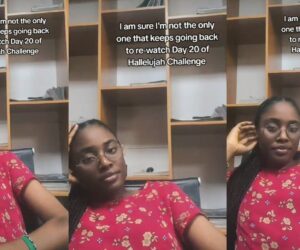 Lady shares why she rewatches day 20 of Hallelujah 2025 Challenge