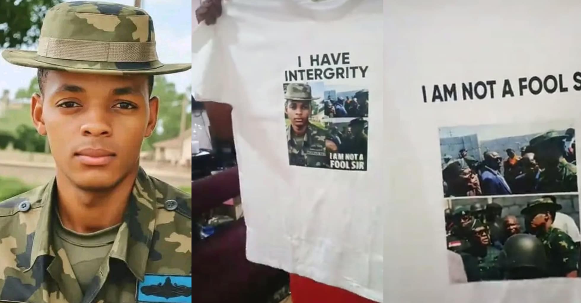 “I’m not a fool sir”- Lady turns viral exchange between Wike and Lieutenant Yamari into T-shirt