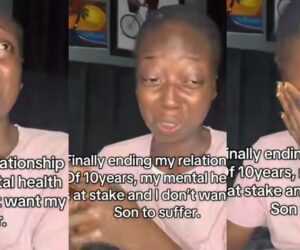 “My mental health is at stake”- Woman in tears as she ends 10-year relationship