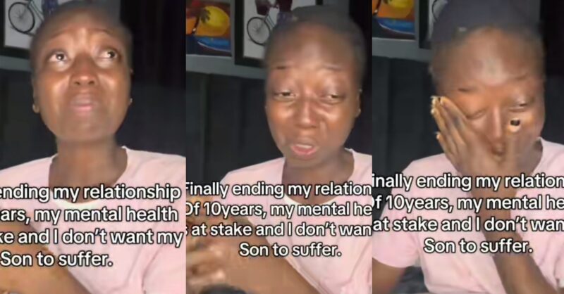 “My mental health is at stake”- Woman in tears as she ends 10-year relationship