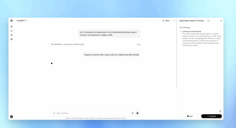 You can now interrupt ChatGPT as it learns to take feedback on the fly