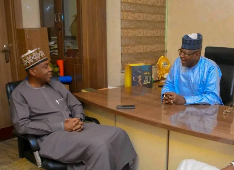 Saraki Visits Lamido In Abuja Amid PDP Chairmanship Tussle