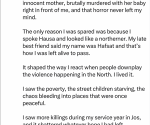 It terrifies me when I see those who should be advocating for good governance claiming there’s no genocide