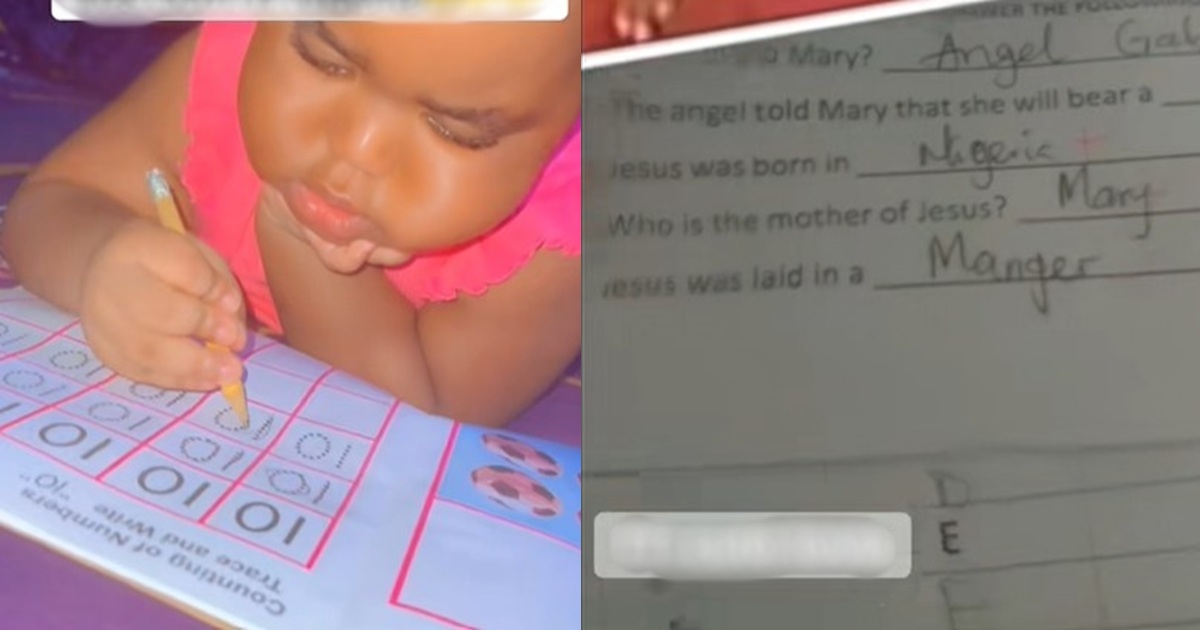 Mother shocked after daughter fails CRS for claiming Jesus was born in Nigeria (VIDEO)