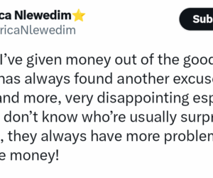 Ex-BBN star Erica Nlewedim laments how people keep asking for more money after she helps them