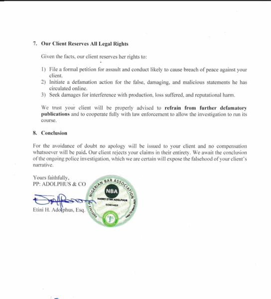 Actress, Peggy Ovire fires back at colleague Taiye Arimoro, denies all his allegations in fresh legal response