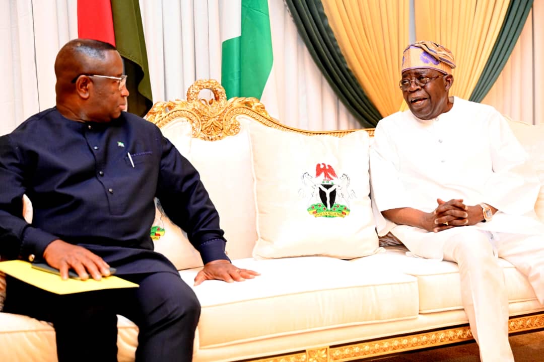 Tinubu Receives Sierra Leone’s President Bio